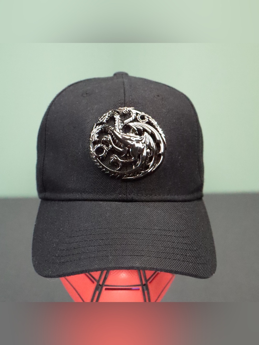 Official Game of Thrones HBO Targaryen Snapback Hat Black Metal Emblem